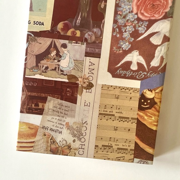 🏷️ retro vintage antique style A6 grid notebook with book cover - Picture 5 of 16